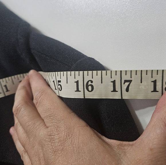 Paper Doll Pea Coat Woman's Size M in dark blue. - Picture 7 of 12